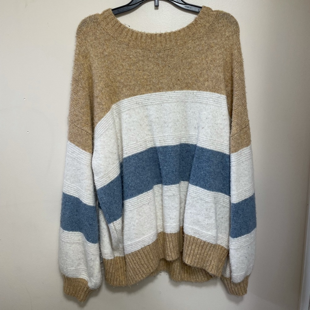 LOVED + ADORED Large Multicolored Sweater
